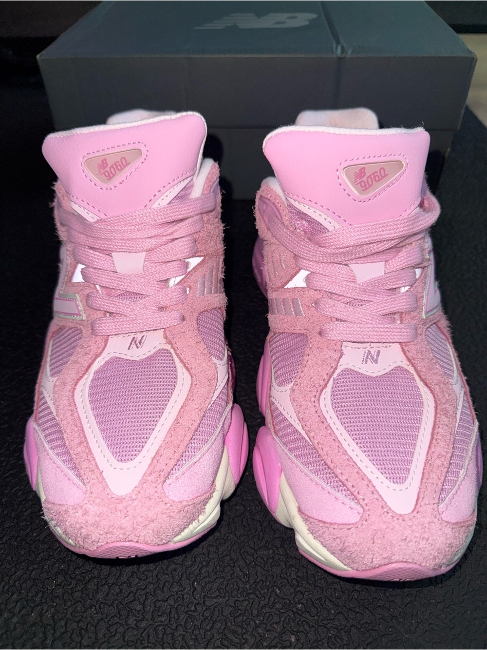 New Balance Women's Pink Multi-Tone Chunky Runner Sneakers - Picture 1 of 6